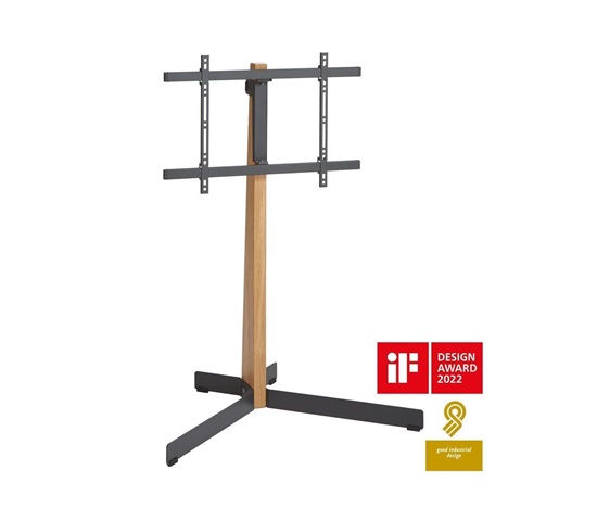 Vogel's TV 40-77'', natáčení ±45°, VESA 600x400 mm, výška středu VESA 780-980 mm, 50 kg, dub + černá ocel