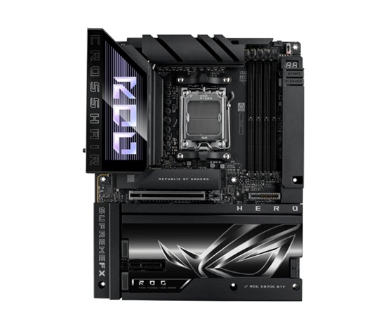 ASUS MB Sc AM5 ROG CROSSHAIR X870E HERO BTF, 4xDDR5, WIFI, 1xHDMI, 2xThunderbolt, ATX
