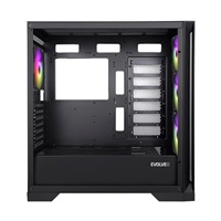 EVOLVEO Ptero Q2G, skříň ATX, 4x ARGB ventilátor, čelní+boční panel sklo, černá