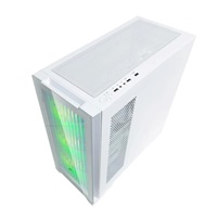 EVOLVEO Ptero Q2G, skříň ATX, 4x ARGB ventilátor, čelní+boční panel sklo, bílá