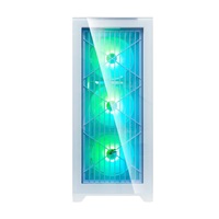 EVOLVEO Ptero Q2G, skříň ATX, 4x ARGB ventilátor, čelní+boční panel sklo, bílá