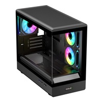 EVOLVEO Ursus, skříň mATX, 6x ARGB ventilátor 120mm, skleněná bočnice + přední panel