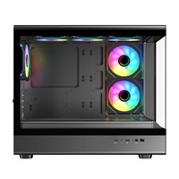 EVOLVEO Ursus, skříň mATX, 6x ARGB ventilátor 120mm, skleněná bočnice + přední panel