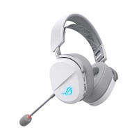 ASUS sluchátka ROG Pelta, Bezdrátové BT a RF 2.4GHz, ARGB, bílá