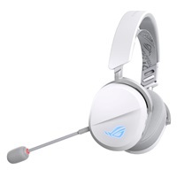 ASUS sluchátka ROG Pelta, Bezdrátové BT a RF 2.4GHz, ARGB, bílá