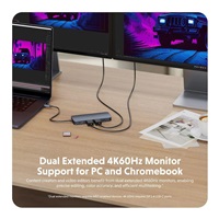 Hyper® EcoSmart™ Gen.2 Dual HDMI USB-C 11-in-1 Hub 140W PD 3.1 Pass-thru
