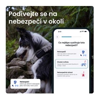 Tractive DOG 6 – GPS lokátor pro psy a monitor zdraví, černý