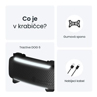 Tractive DOG 6 – GPS lokátor pro psy a monitor zdraví, černý
