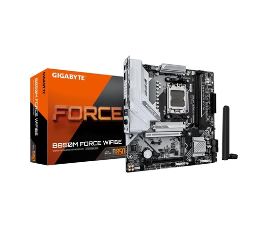 GIGABYTE MB Sc AM5 B850M FORCE WIFI6E, AMD B850, 2xDDR5, WIFI, 1xDP, 1xHDMI, mATX