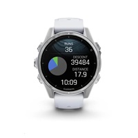 Garmin fenix® 8 – 43 mm, AMOLED, Silver / Whitestone se silikonovým řemínkem, EU