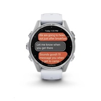 Garmin fenix® 8 – 43 mm, AMOLED, Silver / Whitestone se silikonovým řemínkem, EU