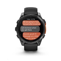 Garmin fenix® 8 – 47 mm, AMOLED, Slate grey a Černý silikonový řemínek, EU