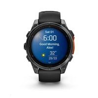 Garmin fenix® 8 – 51 mm, AMOLED, Slate grey a Černý silikonový řemínek, EU