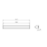 Vogel‘s PFB vodorovná část adapréru 1100 mm