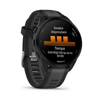 Garmin GPS sportovní hodinky Forerunner® 165, Black/Slate grey, EU