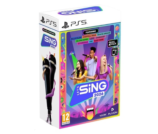 PS5 hra Let’s Sing 2026 + 2 mikrofony