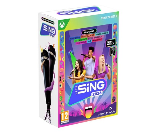 Xbox X hra Let’s Sing 2026 + 2 mikrofony