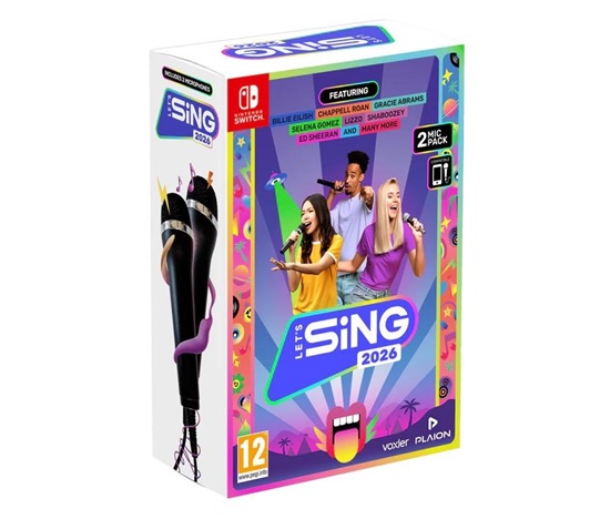 Switch hra Let’s Sing 2026 + 2 mikrofony