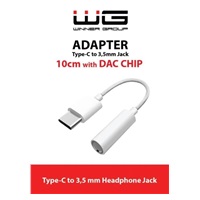WG - Adaptér Type-C + 3,5mm jack / DAC chip / white