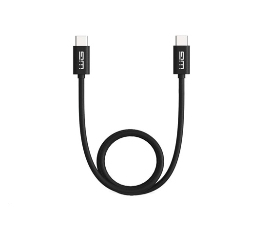 WG - Datový kabel Type-C to Type-C / 1m / 3A / black