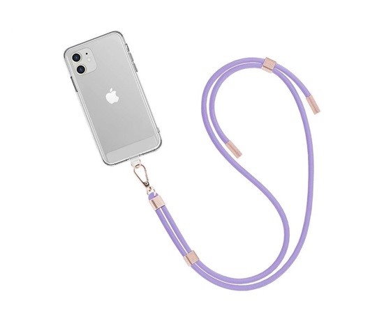 WG - Crossbody lace strap/transparent/violet