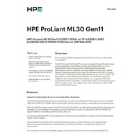 HPE PL ML30g11 6325P (3.5G/4C8T) 1x32G 2x480G SSD 8SFF VROC 1x1000W 4p1G NBD311 Smart Choice