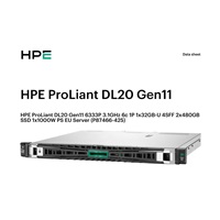 HPE PL DL20 gen11 6333P (3.1G/6C12T) 1x32G 4SFF 2x480GB VROC 1x1000W 4x1G NBD333 Smart Choice