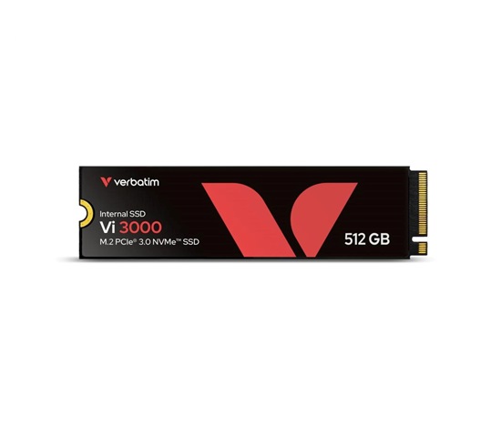 VERBATIM SSD Vi3000 Internal PCIe NVMe M.2 SSD 512GB , W 2500/ R 3300 MB/s