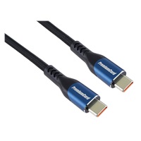 PremiumCord USB-C kabel ( USB 3.2 GEN 2x2, 5A, 100W, 20Gbit/s ) 2m, bavlněný oplet