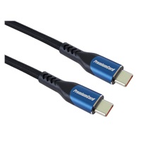 PremiumCord USB-C kabel ( USB 3.2 GEN 2x2, 5A, 100W, 20Gbit/s ) 2m, bavlněný oplet
