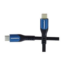 PremiumCord USB-C kabel ( USB 3.2 GEN 2x2, 5A, 100W, 20Gbit/s ) 3m, bavlněný oplet