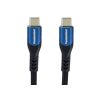 PremiumCord USB-C kabel ( USB 3.2 GEN 2x2, 5A, 100W, 20Gbit/s ) 3m, bavlněný oplet