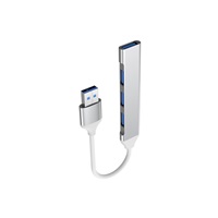 PremiumCord Hub USB3.2A na USB3.2 A + 3x USB2.0 A, SuperSpeed 5Gbps, hliníkové pouzdro