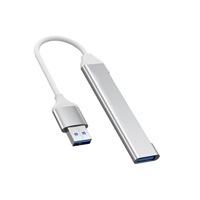 PremiumCord Hub USB3.2A na USB3.2 A + 3x USB2.0 A, SuperSpeed 5Gbps, hliníkové pouzdro