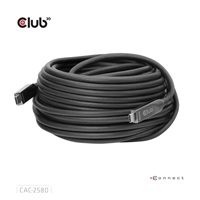 Club3D Kabel USB-C, 10 Gbps, 4K120Hz, 8K60Hz, 60W, Bi-directional, 15m, černá