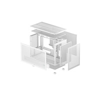 DEEPCOOL Case CH260 WH, mATX, Průhledná bočnice, bílá