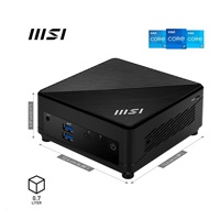 BAZAR - MSI PC Cubi Cubi 5 12M-001BEU, i7-1255U, N/A, N/A SSD, No OS, Black - Poškozený obal (Komplet)