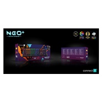 CONNECT IT Herní klávesnice NEO2 + Black, mechanická, USB, ARGB, CZ+SK, černá
