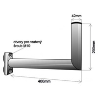 Držák antény na balkón, délka 40cm