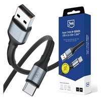3mk kabel Hyper Cable N-SERIES A to C 1m 9V/2A 18W White / Black