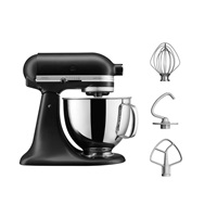 KitchenAid Artisan 5KSM125EBM Kuchyňský robot - 10 rychlostí, planetární systém, celokovová konstrukce, matná černá
