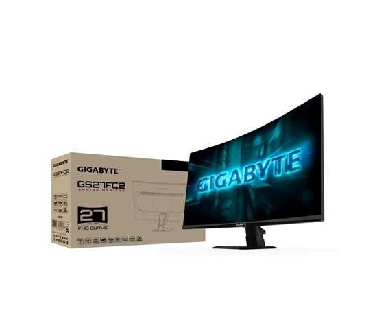 GIGABYTE LCD - 27" Gaming monitor GS27FC2, Prohnutý VA 1500R, 1920x1080 FHD, 240Hz, 3000:1, 350cd/m2, 1ms, 2xHDMI, 1xDP