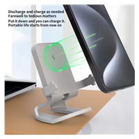 1stCOOL bezdrátová přenosná QI nabíječka 15W, panáček, USB-C, bílá