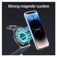 1stCOOL bezdrátová QI nabíjecí stanice 3v1, 21W, MagSafe, USB-C, černá