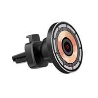 1stCOOL bezdrátová QI nabíječka 15W, do auta, MagSafe, USB-C, černá