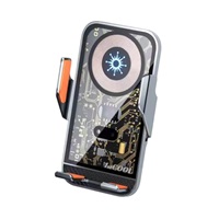 1stCOOL bezdrátová QI nabíječka 15W, do auta, MagSafe, USB-C, černá