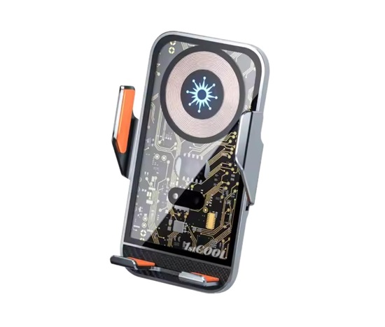 1stCOOL bezdrátová QI nabíječka 15W, do auta, MagSafe, USB-C, černá