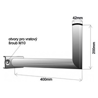 Držák antény na stožár, délka 40cm