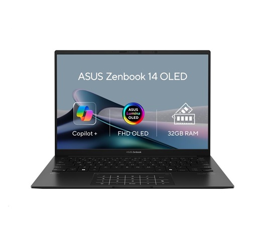 ASUS NTB Zenbook 14 (UM3406KA-OLED229X), AI 7 350, 14" 1920x1200 OLED, 32GB, 1TB SSD, Radeon, W11 Pro, Jade Black