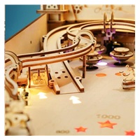 RoboTime 3D Dřevěné puzzle Hrací automat - Pinball Machine